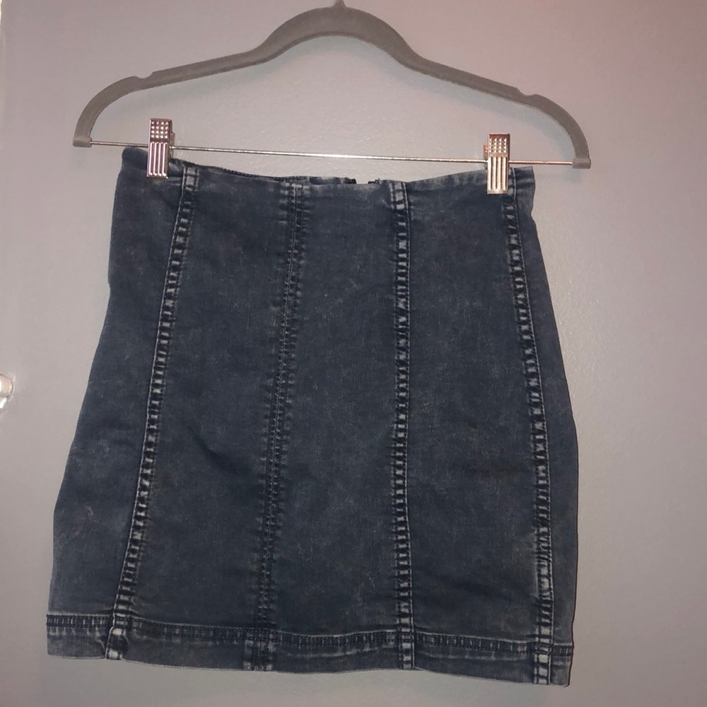 Free People Modern Femme Denim Mini Skirt